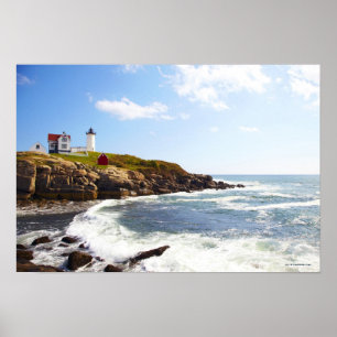 Kap Neddick 'Nubble' Leuchtturm in Maine Poster