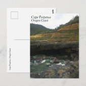 Kap Perpetua, Küste von Oregon Postkarte (Vorne/Hinten)