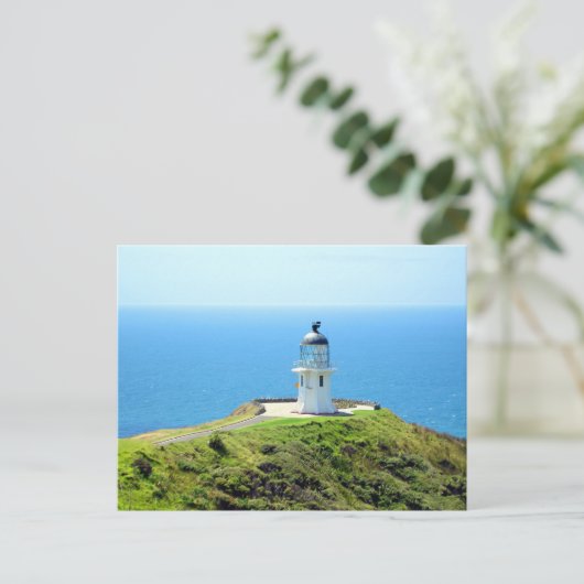 Kap Reinga Lighthouse, Neuseeland Postkarte (Stehend Vorderseite)