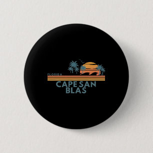 Kap San Blas Florida Sommerurlaub Vintage 70er Button