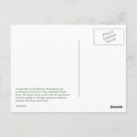 Kap-Schmeichelei-Postkarte Postkarte (Rückseite)