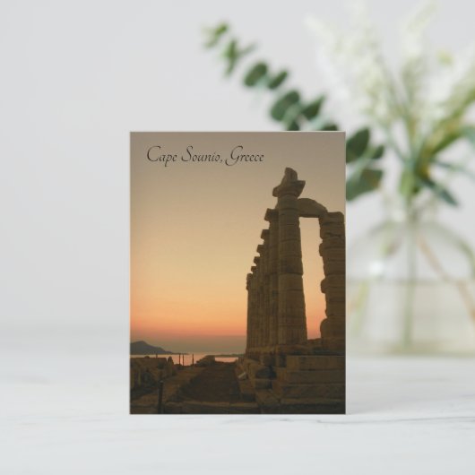 Kap Sounio, Griechenland - Postkarte (Stehend Vorderseite)