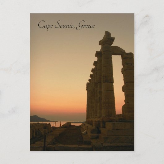 Kap Sounio, Griechenland - Postkarte (Vorderseite)