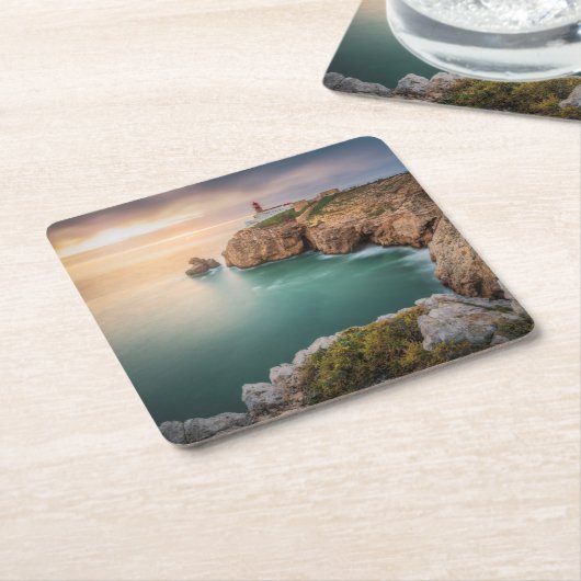 Kap-St. Vincent | Sagres, Algarve, Portugal Rechteckiger Pappuntersetzer (angewinkelt)