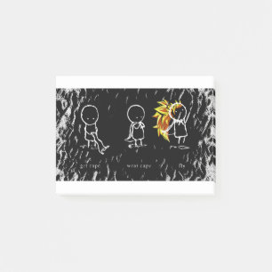 Kap, Umhang, Fliege Post-it Klebezettel