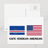 Kap-Verde-Amerikaner Postkarte (Vorne/Hinten)