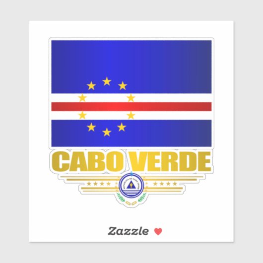 Kap Verde Aufkleber (Blatt)