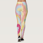 Kap Verde Badja Tanz Abstracte Illustration Leggings (Rückseite)