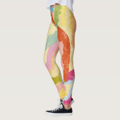 Kap Verde Badja Tanz Abstracte Illustration Leggings (Links)