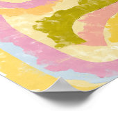 Kap Verde Badja Tanz Abstracte Illustration Poster (Ecke)