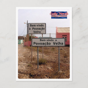 Kap Verde - Begrüßungszeichen - Postkarte