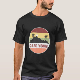 Kap Verde Berg und Palmen T-Shirt