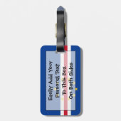 Kap Verde Easy ID Persönliche Flagge Gepäckanhänger (Rückseite vertikal)