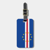 Kap Verde Easy ID Persönliche Flagge Gepäckanhänger (Vorderseite vertikal)