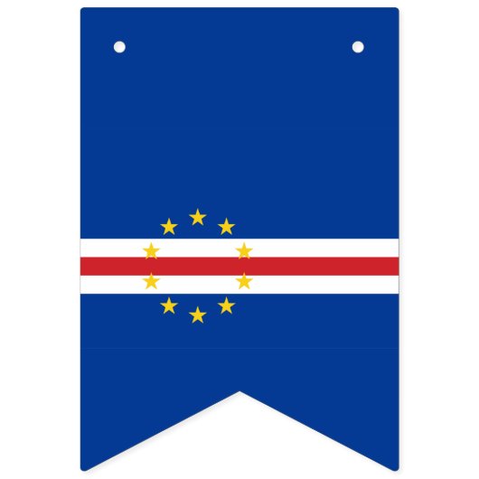 Kap-Verde-Fahnenbanner Wimpelkette (Zweite Fahne)