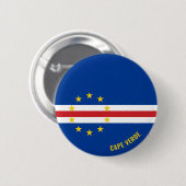 Kap Verde Flag Charming Patriotic Button (Vorne & Hinten)