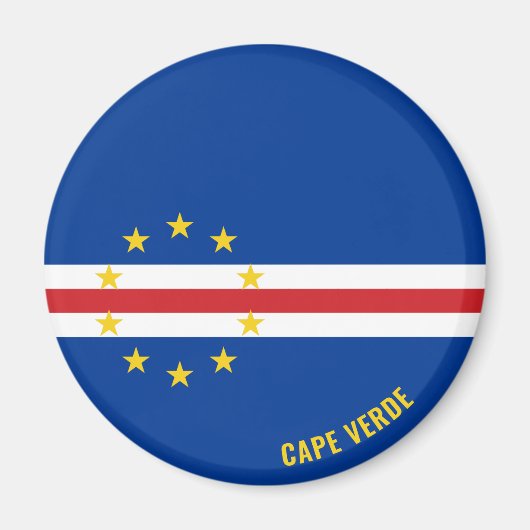 Kap Verde Flag Charming Patriotic Magnet (Vorne)
