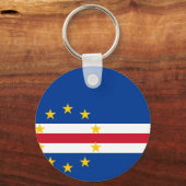 Kap Verde Flag CV Schlüsselanhänger (Vorderseite)
