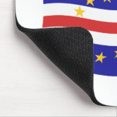 Kap Verde Flag Mousepad (Ecke)