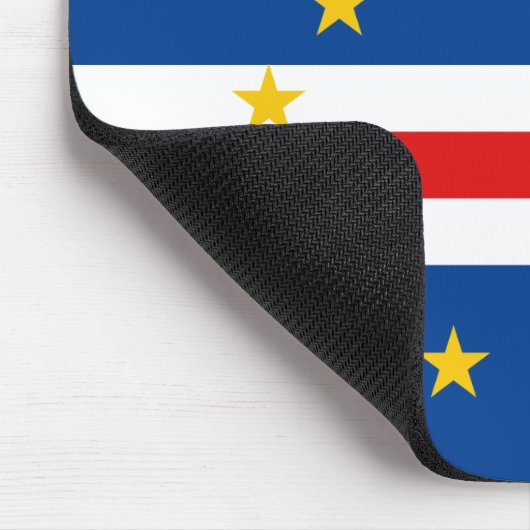 Kap Verde Flag Mousepad (Ecke)