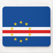 Kap Verde Flag Mousepad (Vorne)