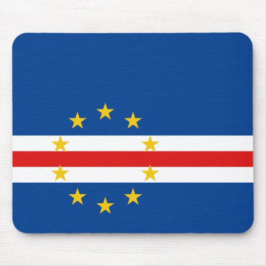 Kap Verde Flag Mousepad (Vorne)
