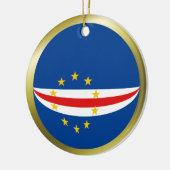 Kap-Verde Flag Ornament (Links)