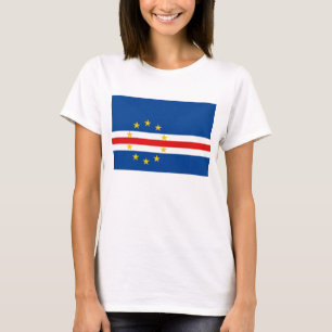 Kap Verde Flag x Karte T - Shirt