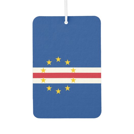 Kap-Verde-Flagge Autolufterfrischer (Vorderseite)