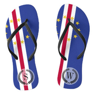 Kap-Verde-Flagge Badesandalen