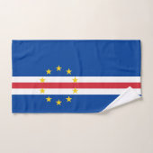 Kap-Verde-Flagge Badhandtuch Set (Handtuch)