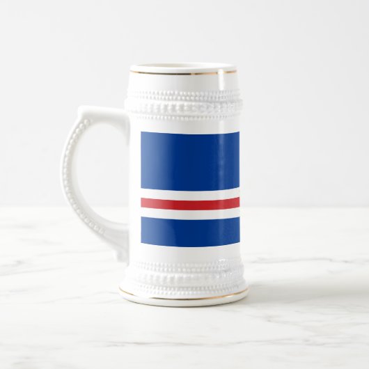 Kap-Verde-Flagge Bierglas (Links)