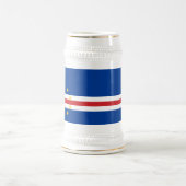 Kap-Verde-Flagge Bierglas (Mittel)