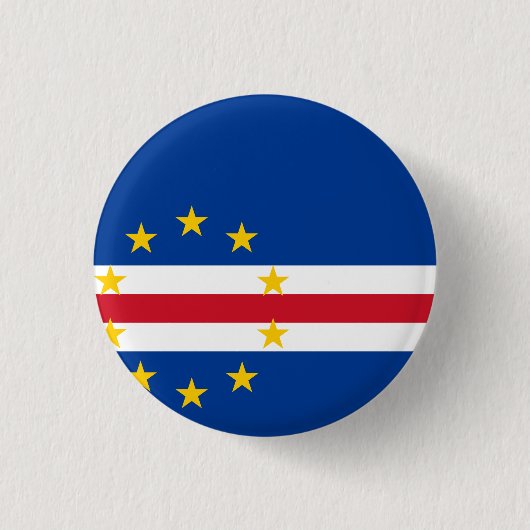 Kap-Verde-Flagge Button (Vorderseite)