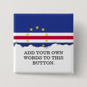 Kap-Verde-Flagge Button (Vorderseite)