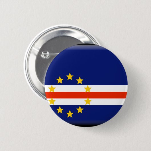 Kap-Verde Flagge Button (Vorne & Hinten)