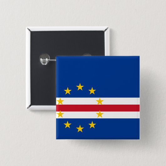 Kap-Verde-Flagge Button (Vorne & Hinten)