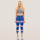 Kap-Verde-Flagge Capri Leggings (Vorderseite)