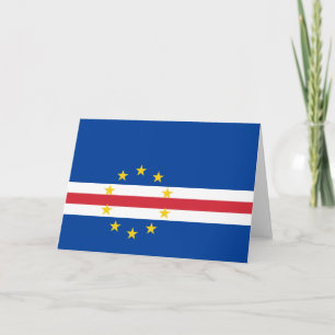 Kap-Verde-Flagge Dankeskarte