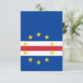 Kap-Verde-Flagge Dankeskarte (Stehend Vorderseite)