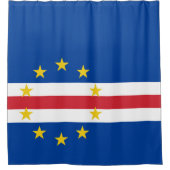 Kap-Verde-Flagge Duschvorhang (Vorderseite)
