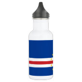 Kap-Verde-Flagge Edelstahlflasche (Links)
