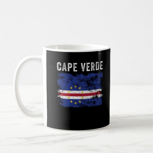 Kap-Verde-Flagge erschüttert Kaffeetasse (Links)