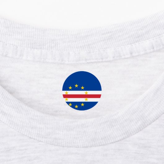 Kap-Verde-Flagge Etiketten (Befestigt)