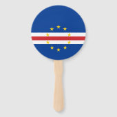 Kap-Verde-Flagge Fächer (Rückseite)