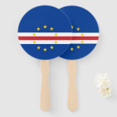 Kap-Verde-Flagge Fächer (Vorne und Hinten)