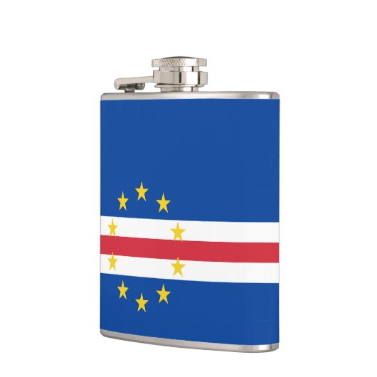 Kap-Verde-Flagge Flachmann (Links)