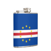 Kap-Verde-Flagge Flachmann (Rechts)