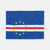 Kap-Verde-Flagge Fleecedecke (Vorderseite (Horizontal))