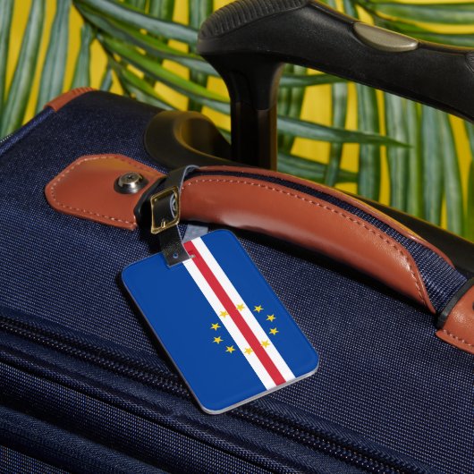 Kap-Verde-Flagge Gepäckanhänger (Vorderseite Insitu 1)